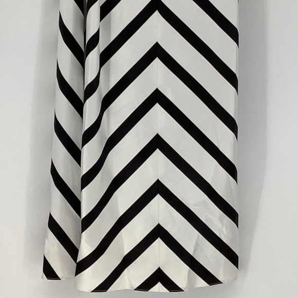 NEW! Alfred Sung Size 2 Strapless Sweetheart Stripe Dress Gown $242 msrp I24-8 - Picture 8 of 11